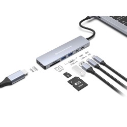 Conceptronic Donn28G Przewodowa Usb 3.2 Gen 1 (3.1 Gen 1) Type-C Szary