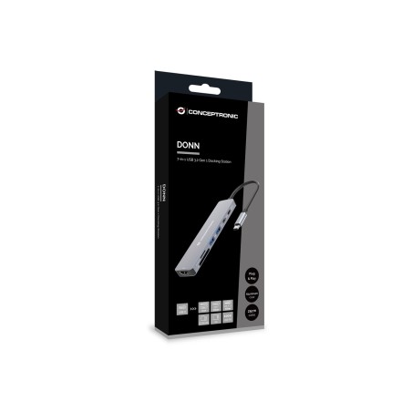 Conceptronic Donn28G Przewodowa Usb 3.2 Gen 1 (3.1 Gen 1) Type-C Szary