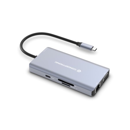 Conceptronic Donn20G Stacja Dokująca Przewodowa Usb 3.2 Gen 1 (3.1 Gen 1) Type-C Szary