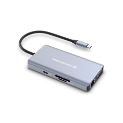 Conceptronic Donn20G Stacja Dokująca Przewodowa Usb 3.2 Gen 1 (3.1 Gen 1) Type-C Szary