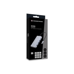 Conceptronic Donn20G Stacja Dokująca Przewodowa Usb 3.2 Gen 1 (3.1 Gen 1) Type-C Szary