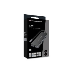 Conceptronic Donn15G - Stacja Dokująca - Usb-C 3.2 Gen 1 - Vga, 2 X Hdmi - Gige