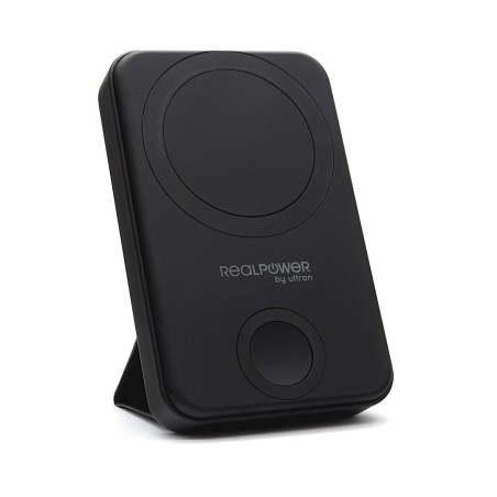 Realpower 444408 Bank Mocy 10000 Mah Bezprzewodowe Ładowanie Czarny