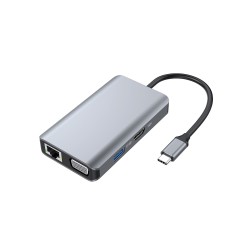 Conceptronic Donn21G Stacja Dokująca Przewodowa Usb 3.2 Gen 1 (3.1 Gen 1) Type-C Szary