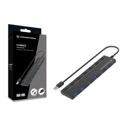 Conceptronic Hubbies19Bp Huby I Koncentratory Usb 3.2 Gen 1 (3.1 Gen 1) Type-A 5000 Mbit/S Czarny