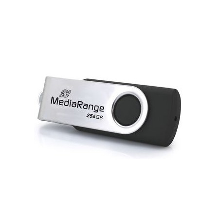 Mediarange Mr1955 Pamięć Usb 256 Gb Usb Type-C 3.2 Gen 1 (3.1 Gen 1) Czarny, Srebrny