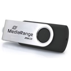 Mediarange Mr1955 Pamięć Usb 256 Gb Usb Type-C 3.2 Gen 1 (3.1 Gen 1) Czarny, Srebrny