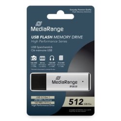 Mediarange Mr1904 Pamięć Usb 512 Gb Usb Typu-A 3.2 Gen 1 (3.1 Gen 1) Czarny, Srebrny