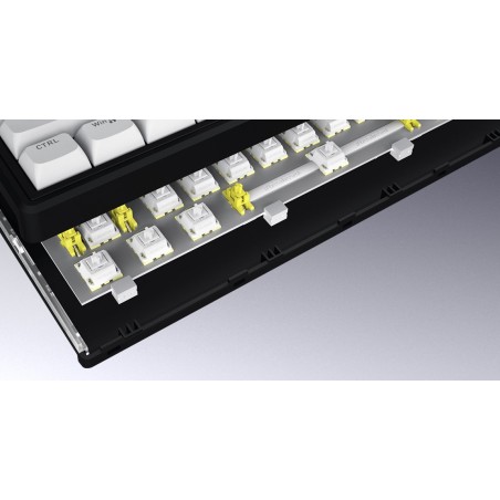 Hator Skyfall Wireless 65 Klawiatura Gaming Usb + Rf Wireless + Bluetooth Qwerty Us English Czarny, Biały