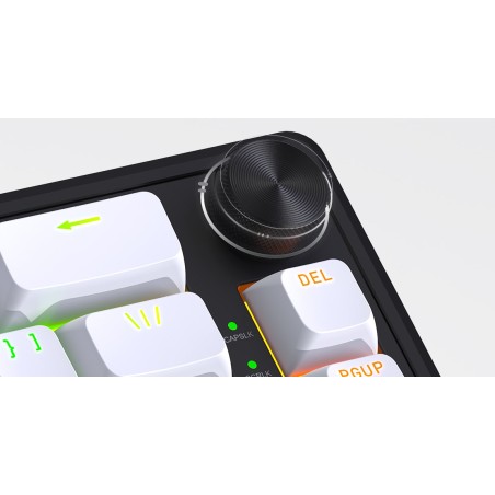 Hator Skyfall Wireless 65 Klawiatura Gaming Usb + Rf Wireless + Bluetooth Qwerty Us English Czarny, Biały