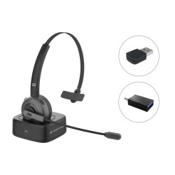 Conceptronic Polona03Bda Słuchawki/Zestaw Słuchawkowy Bezprzewodowy Opaska Na Głowę Biuro/Centrum Telefoniczne Bluetooth Podstaw