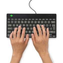 R-Go Tools Ergonomiczna R-Go Compact Break Klawiatura, Z Oprogramowaniem Do Robienia Przerw, Qwerty (Uk), Przewodowa, Czarna