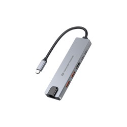 Conceptronic Donn29G Stacja Dokująca Przewodowa Usb 3.2 Gen 2 (3.1 Gen 2) Type-C Szary