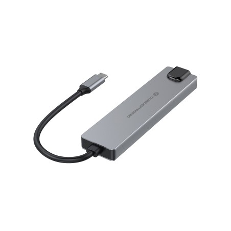 Conceptronic Donn29G Stacja Dokująca Przewodowa Usb 3.2 Gen 2 (3.1 Gen 2) Type-C Szary