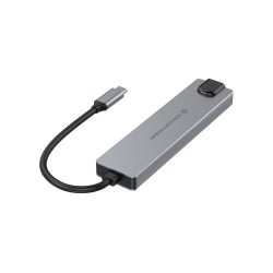 Conceptronic Donn29G Stacja Dokująca Przewodowa Usb 3.2 Gen 2 (3.1 Gen 2) Type-C Szary