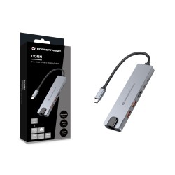 Conceptronic Donn29G Stacja Dokująca Przewodowa Usb 3.2 Gen 2 (3.1 Gen 2) Type-C Szary