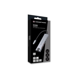 Conceptronic Donn29G Stacja Dokująca Przewodowa Usb 3.2 Gen 2 (3.1 Gen 2) Type-C Szary