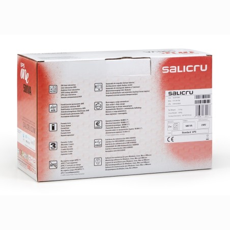Salicru 662Af000002 Zasilacz Ups Technologia Line-Interactive 0,7 Kva 360 W 2 X Gniazdo Sieciowe