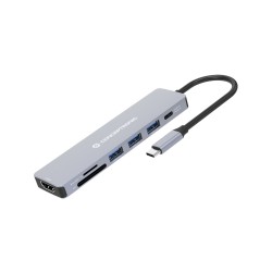 Conceptronic Donn19G Stacja Dokująca Przewodowa Usb 3.2 Gen 1 (3.1 Gen 1) Type-C Szary