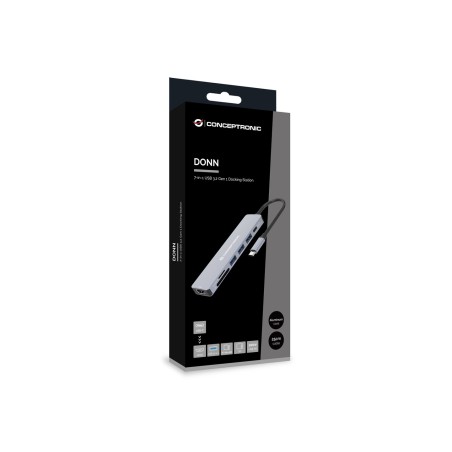 Conceptronic Donn19G Stacja Dokująca Przewodowa Usb 3.2 Gen 1 (3.1 Gen 1) Type-C Szary