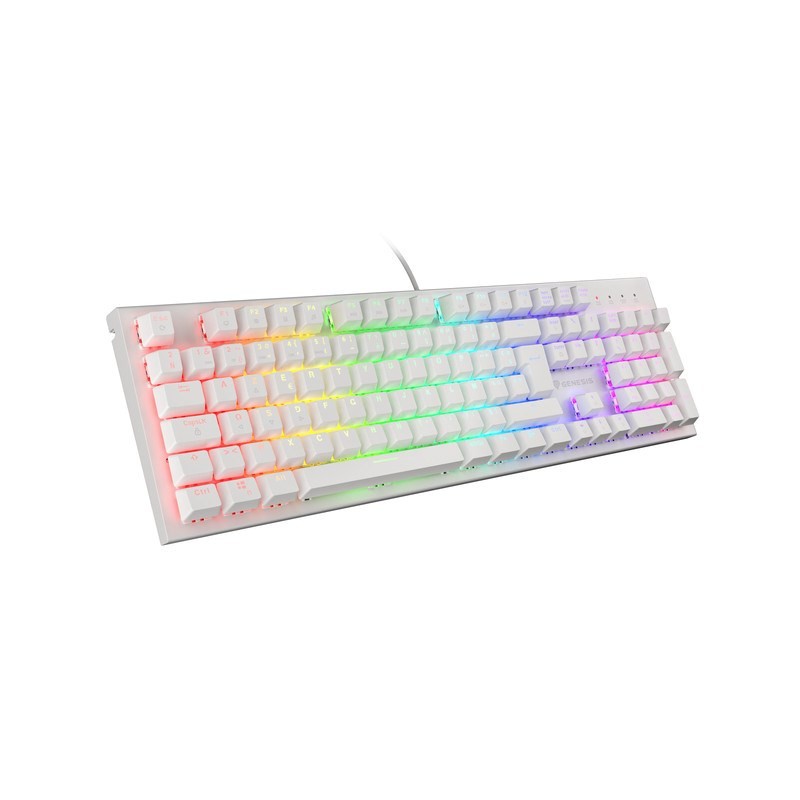 Klawiatura Dla Graczy Genesis Thor 303 Fr Podświetlenie Rgb Mechaniczna Brown Switch Biała Hot Swap