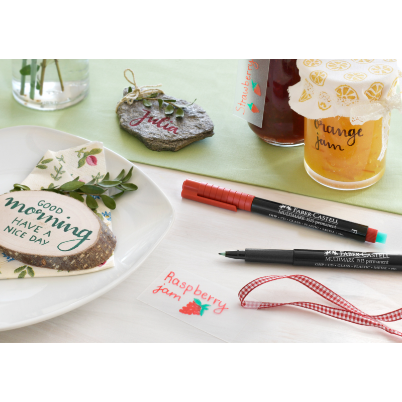 Foliopis Z Gumką Ohp Multimark F 0.6 Czerwony Faber-Castell 151321