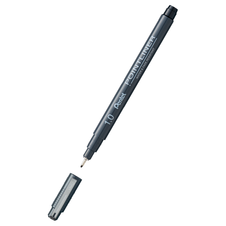 Cienkopis Kalibrowany Pointliner Czarny 1 Mm S20P-10A Pentel