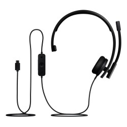 Logitech H570E Zestaw Słuchawkowy Przewodowa Opaska Na Głowę Biuro/Centrum Telefoniczne Usb Type-C Czarny