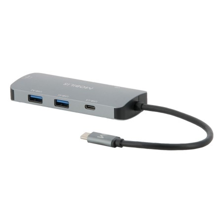 Mobilis 001382 Stacja Dokująca Przewodowa Usb 3.2 Gen 1 (3.1 Gen 1) Type-C Czarny, Szary