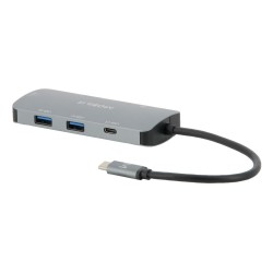 Mobilis 001382 Stacja Dokująca Przewodowa Usb 3.2 Gen 1 (3.1 Gen 1) Type-C Czarny, Szary