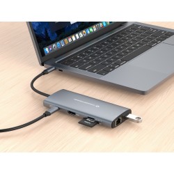 Conceptronic Donn06G Przewodowa Usb 3.2 Gen 1 (3.1 Gen 1) Type-C Szary