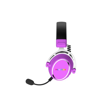 Słuchawki Dla Graczy Hator Hypergang 3 Wireless Bezprzewodowe Fioletowe