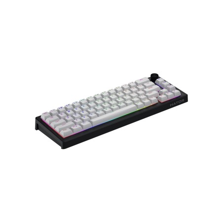Hator Skyfall 65 Mag Ultra 8K Klawiatura Gaming Usb Qwerty Us English Czarny, Biały