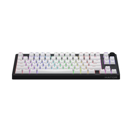Hator Skyfall 80 Mag Ultra 8K Klawiatura Gaming Usb Qwerty Us English Czarny, Biały