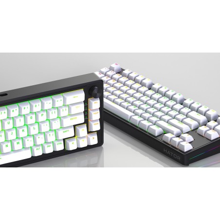 Hator Skyfall 80 Mag Ultra 8K Klawiatura Gaming Usb Qwerty Us English Czarny, Biały