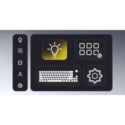 Hator Skyfall 80 Mag Ultra 8K Klawiatura Gaming Usb Qwerty Us English Czarny, Biały