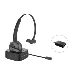 Conceptronic Polona03Bd Słuchawki/Zestaw Słuchawkowy Bezprzewodowy Opaska Na Głowę Biuro/Centrum Telefoniczne Bluetooth Podstawk
