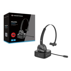 Conceptronic Polona03Bd Słuchawki/Zestaw Słuchawkowy Bezprzewodowy Opaska Na Głowę Biuro/Centrum Telefoniczne Bluetooth Podstawk