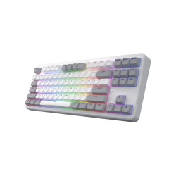 Hator Rockfall 3 Tkl Wireless Klawiatura Uniwersalne Usb + Rf Wireless + Bluetooth Qwerty Angielski Biały