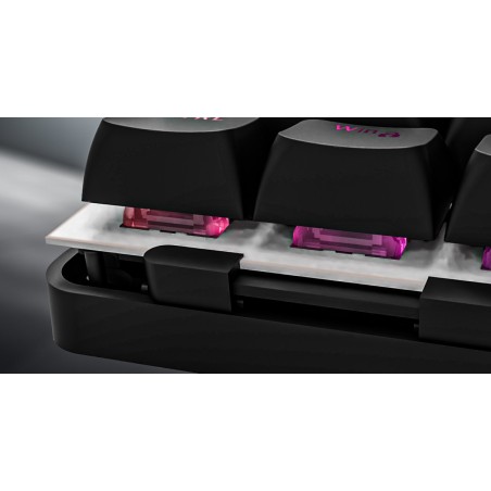 Hator Rockfall 3 Tkl Wireless Klawiatura Uniwersalne Usb + Rf Wireless + Bluetooth Qwerty Angielski Biały