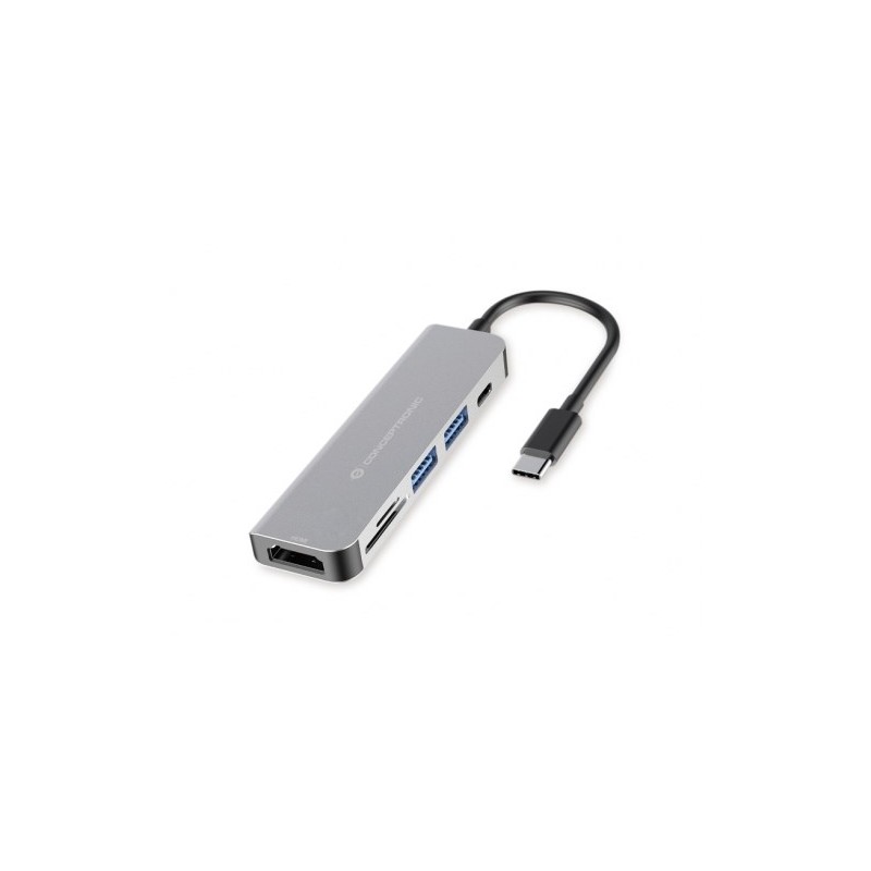 Conceptronic Donn02G Stacja Dokująca Usb 3.2 Gen 1 (3.1 Gen 1) Type-C Aluminium