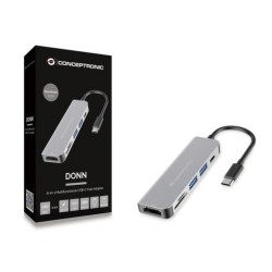 Conceptronic Donn02G Stacja Dokująca Usb 3.2 Gen 1 (3.1 Gen 1) Type-C Aluminium