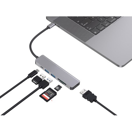 Conceptronic Donn02G Stacja Dokująca Usb 3.2 Gen 1 (3.1 Gen 1) Type-C Aluminium