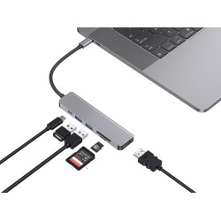 Conceptronic Donn02G Stacja Dokująca Usb 3.2 Gen 1 (3.1 Gen 1) Type-C Aluminium