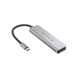 Conceptronic Donn02G Stacja Dokująca Usb 3.2 Gen 1 (3.1 Gen 1) Type-C Aluminium