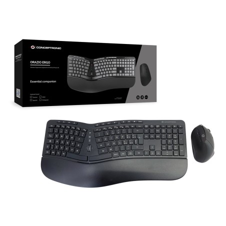 Conceptronic Klawiatura+Mysz Bezprzewodowa Ergo Layout It