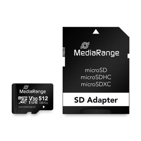 Mediarange Mr947 Pamięć Flash 512 Gb Microsdxc Uhs-I Klasa 10