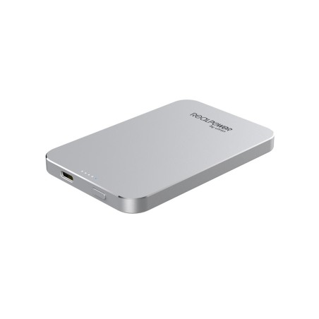 Realpower Pb-5000 Mag Litowo-Polimerowy (Lipo) 5000 Mah Bezprzewodowe Ładowanie Srebrny
