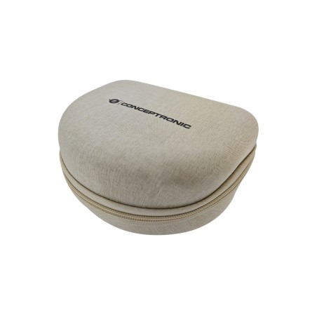 Conceptronic Alvah02C Słuchawki/Zestaw Słuchawkowy Przewodowy I Bezprzewodowy Opaska Na Głowę Muzyka Bluetooth Kremowy