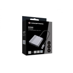 Conceptronic Donn13G Stacja Dokująca Przewodowa Usb 3.2 Gen 1 (3.1 Gen 1) Type-C Szary